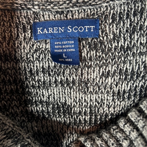 KAREN SCOTT CARDIGAN…Size Large - Picture 2 of 3